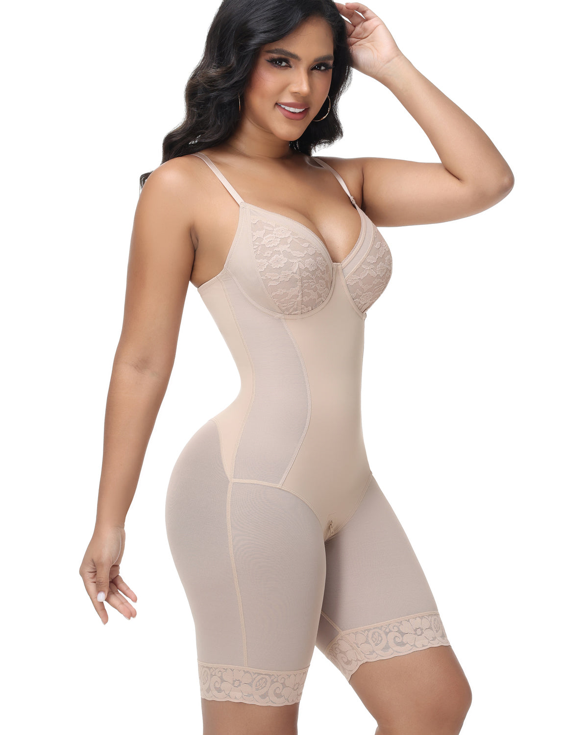 Shapshe® Butt Lifter Shapewear Bodysuit With Lace Cup