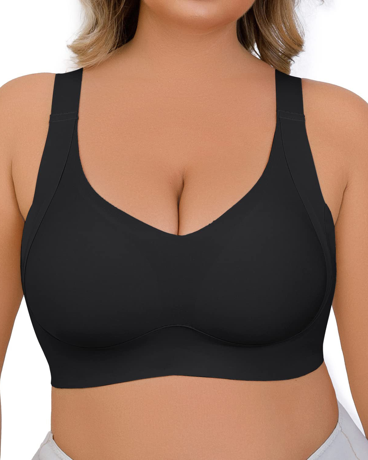 Daily Comfort Wireless Shaper Bra Smooth Full Coverage Support Bra - By Qivii