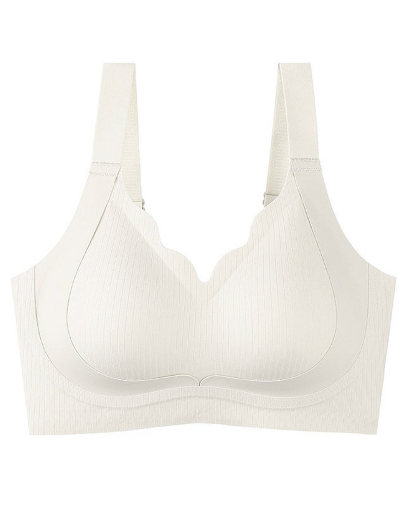 Thin Breathable Wire Free Double Lift Anti Sagging Minimizer Bra