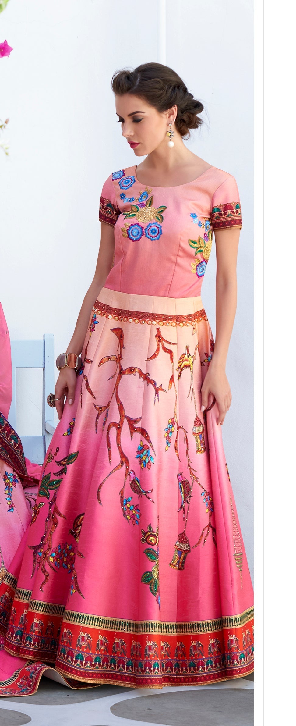 Digital Artistry: A Masterpiece Long Gown - qivii