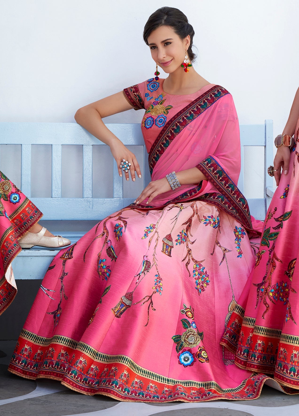 Royal Rendezvous Khadi Mono Silk Lehenga - qivii