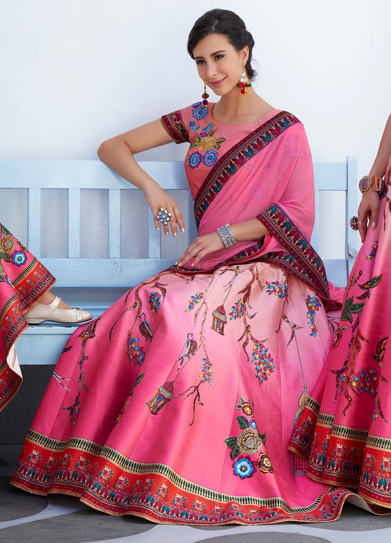 Royal Rendezvous Khadi Mono Silk Lehenga - qivii