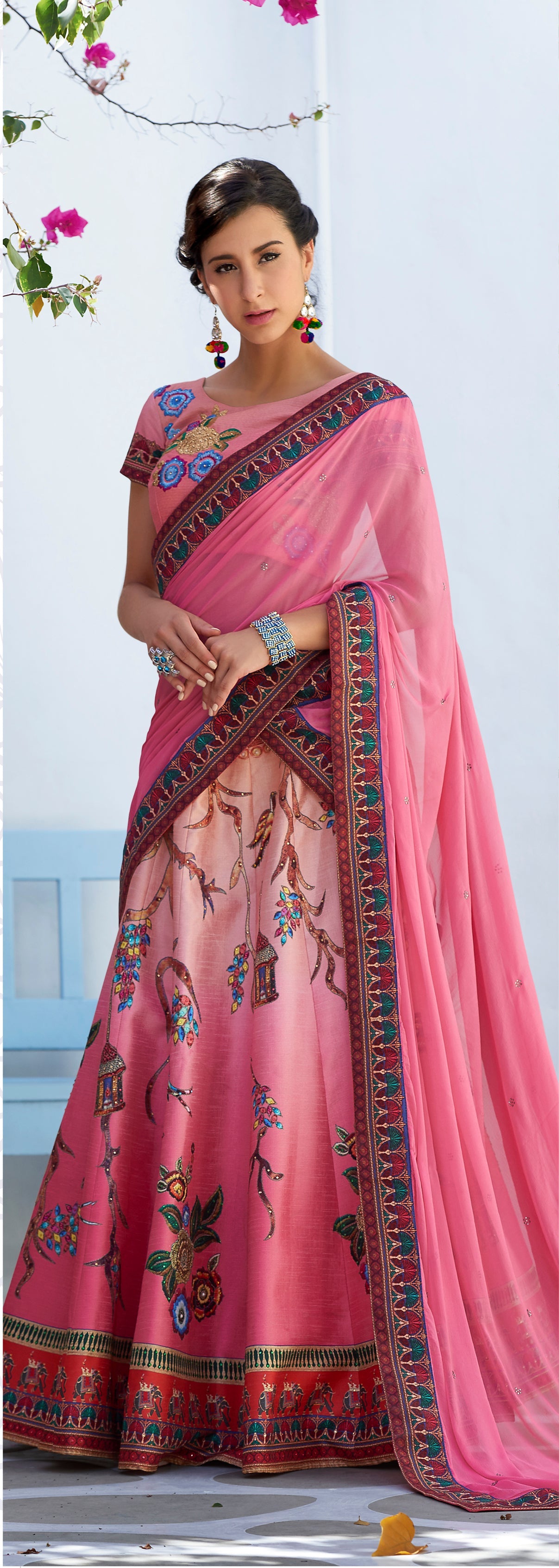 Royal Rendezvous Khadi Mono Silk Lehenga - qivii