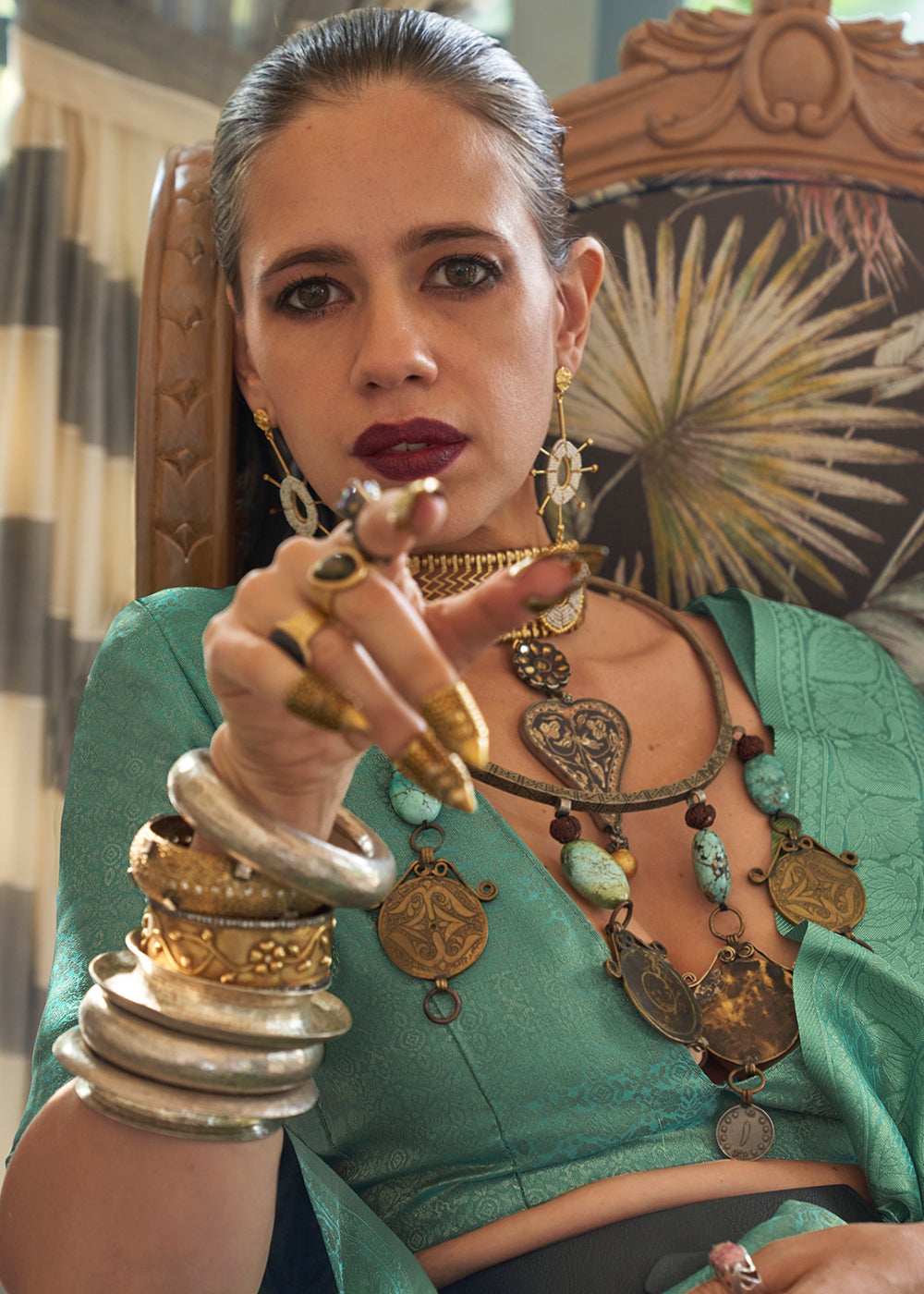 Shades Of Blue Woven Satin Tissue Silk Saree - qivii