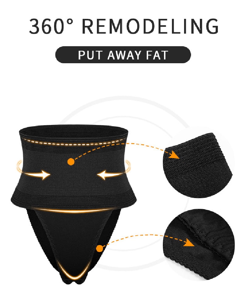 Women's Waist Cincher Shaper Thong Tummy Control High Waist Slimmer Shapewear Panty - By Qivii