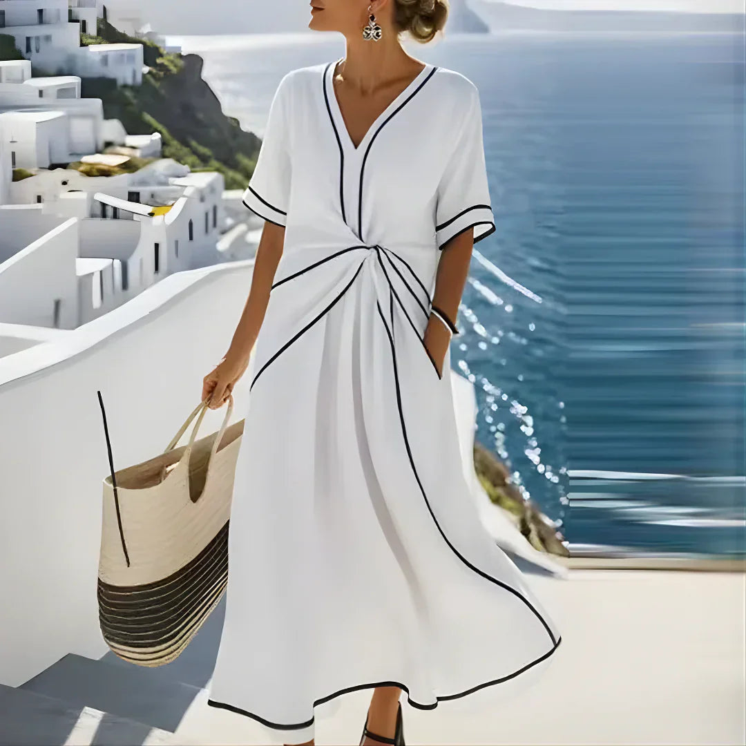 Athena™ - Elegant Summer Maxi Dress by Qivii