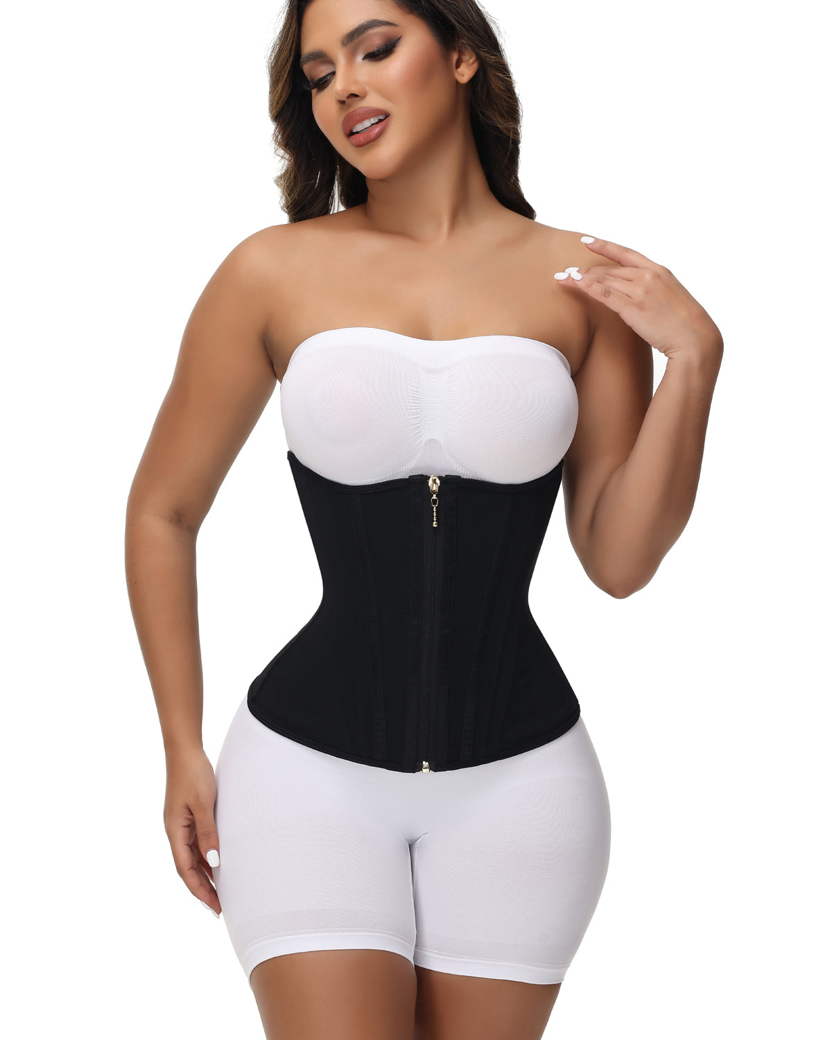 Shapshe® Hourglass Faja Waist Trainer For Women Double Tummy Control Workout Waist Cincher Corset - By Qivii