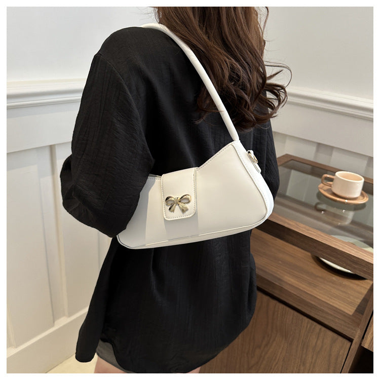 Women's Luna Cinema Baguette - Sculpted Bow Underarm Sling | Petite & Poetic
