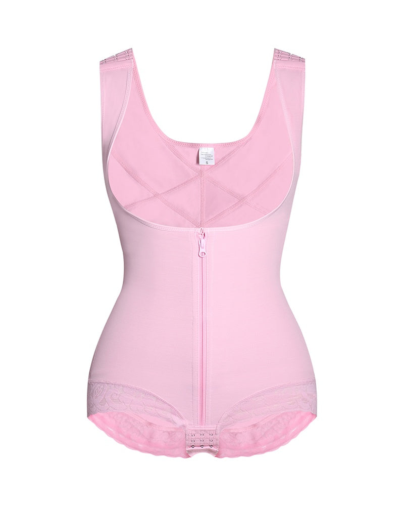 Shapshe® Leopard High Compression Open Bust Tummy Control Body Shaper