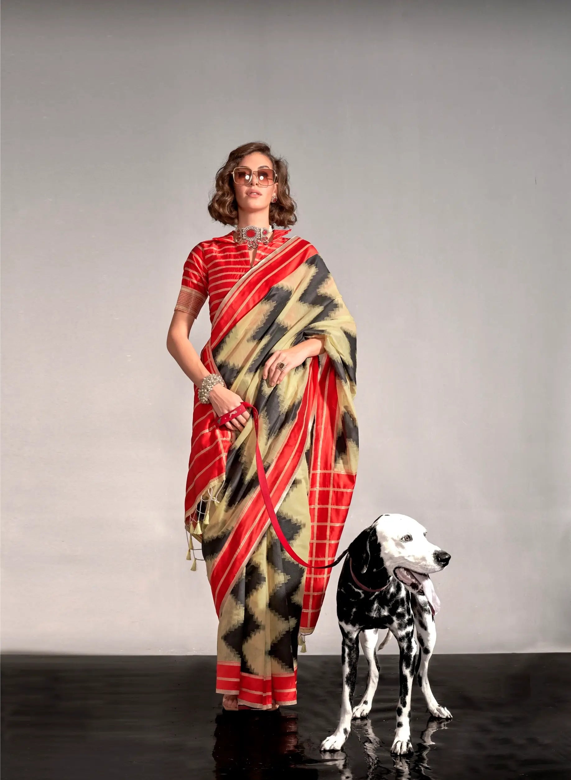 Beige Mal Spun Handwoven Silk Saree - qivii