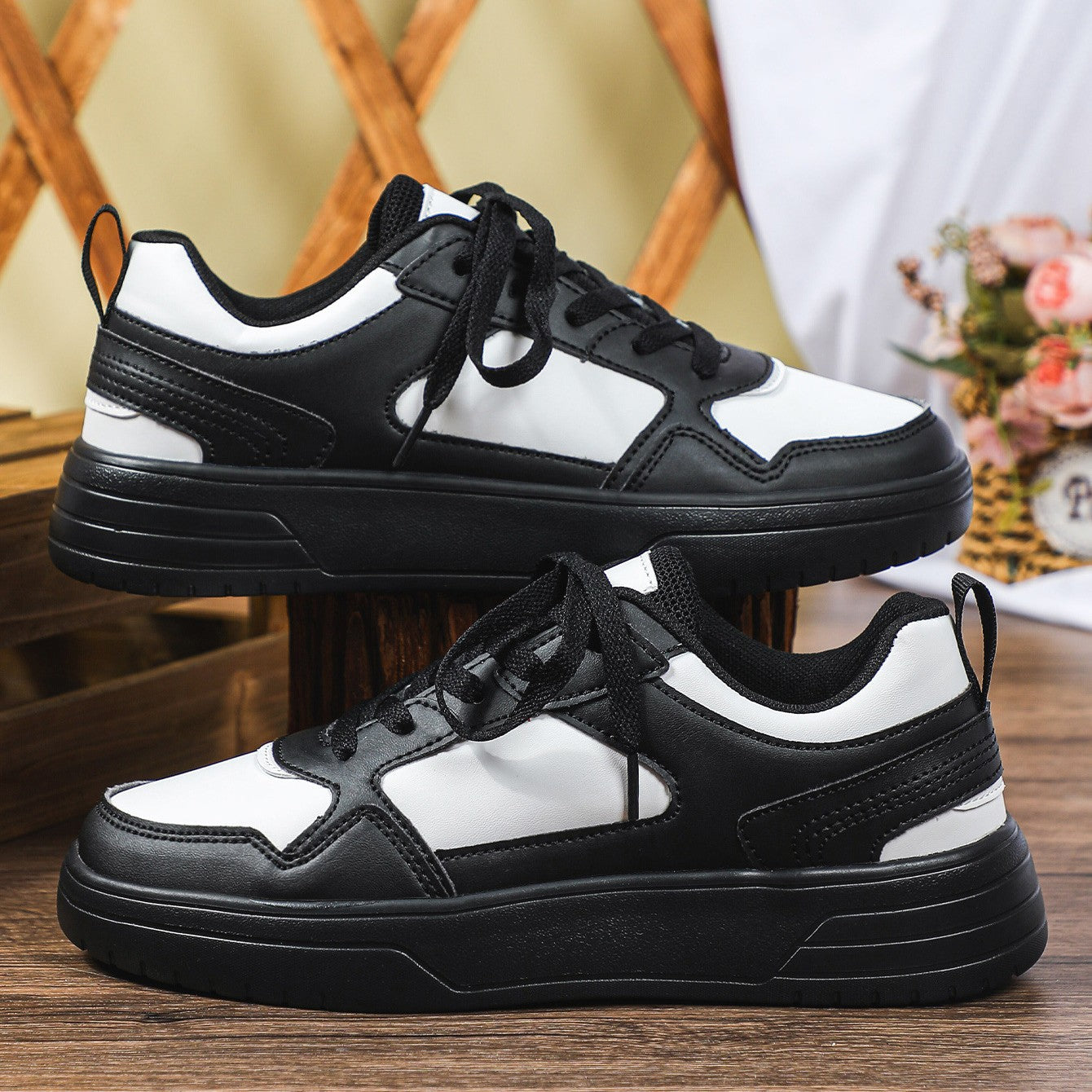 WildStride Leopard Print Platform Casual Skate Sneakers – Unisex Outdoor Shoes (US4–11.5)