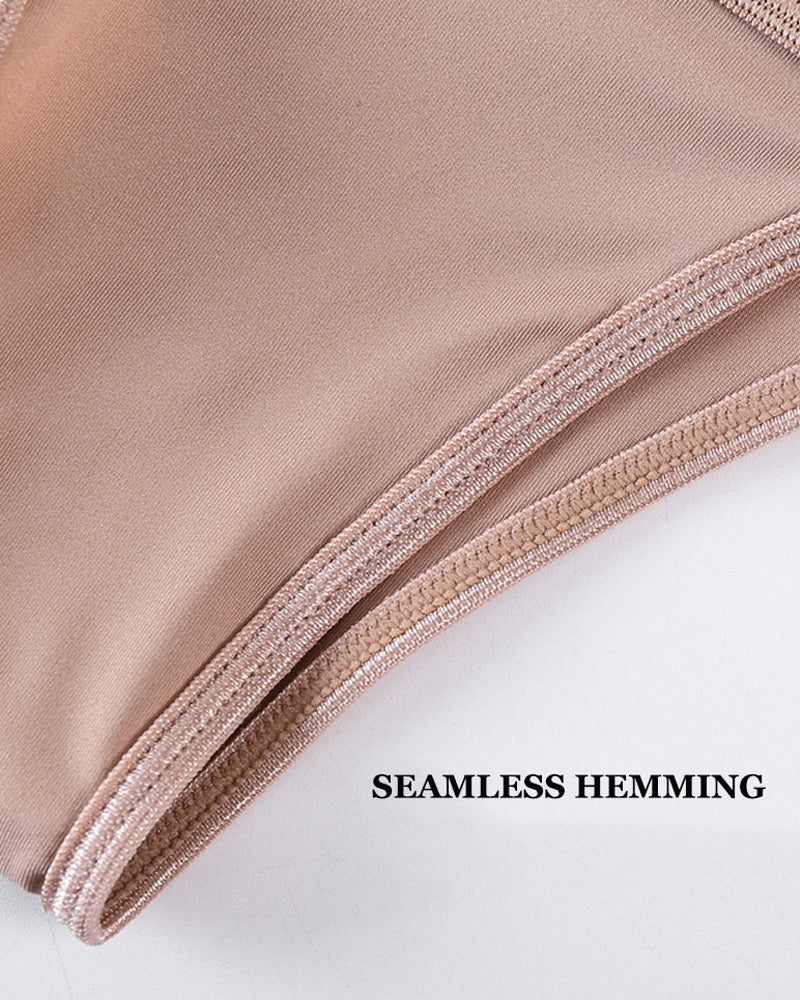 Mid Waist Panty Tummy Control Thongs Waist Trimmer Body Shaper - By Qivii