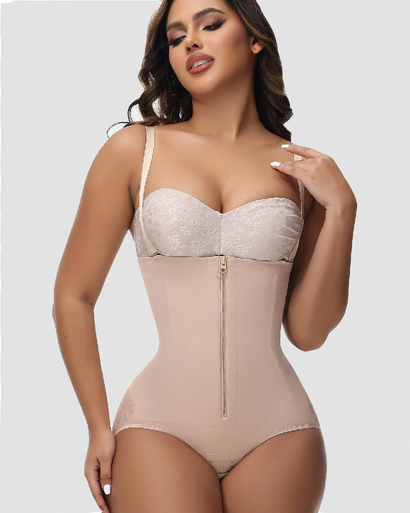 Shapshe® High Compression Butt Lift Zipper Shapewear Shorts Tummy Control Fajas Shorts - By Qivii