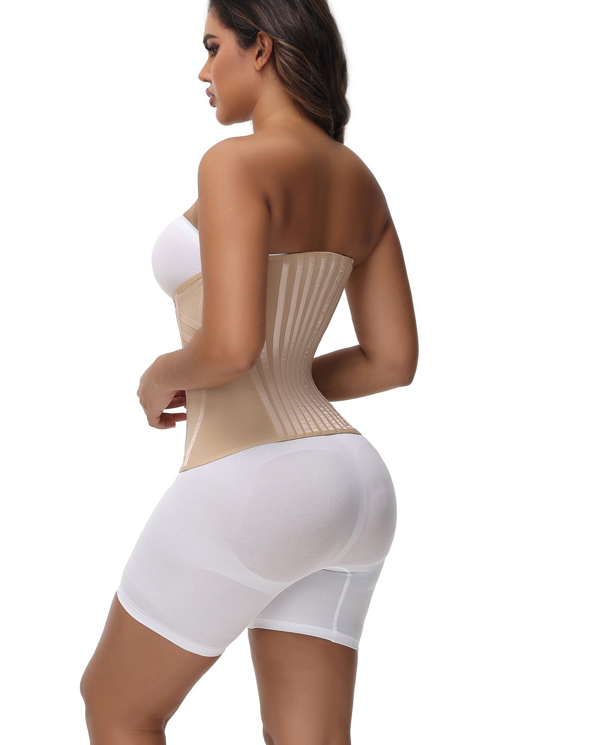 Shapshe® Curved Boned Waist Trainer High Compression Tiny Waist Corset - By Qivii