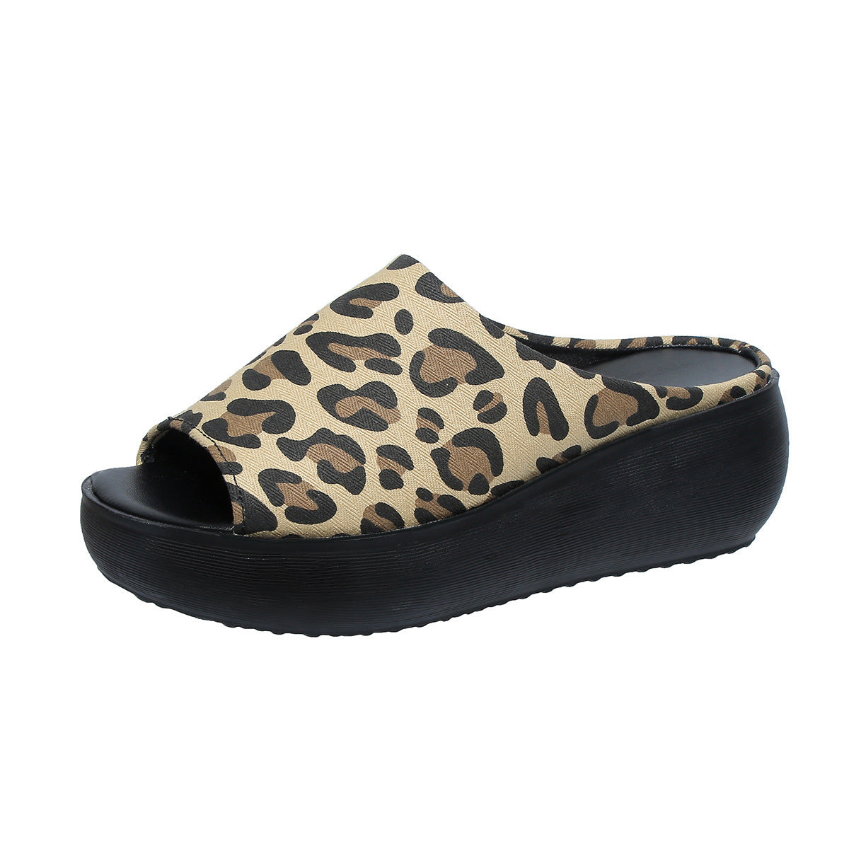 Women's Elowen Peep-Toe Platform Wedge Slide Sandals - Elevated Summer Comfort Slides (US 4-11)