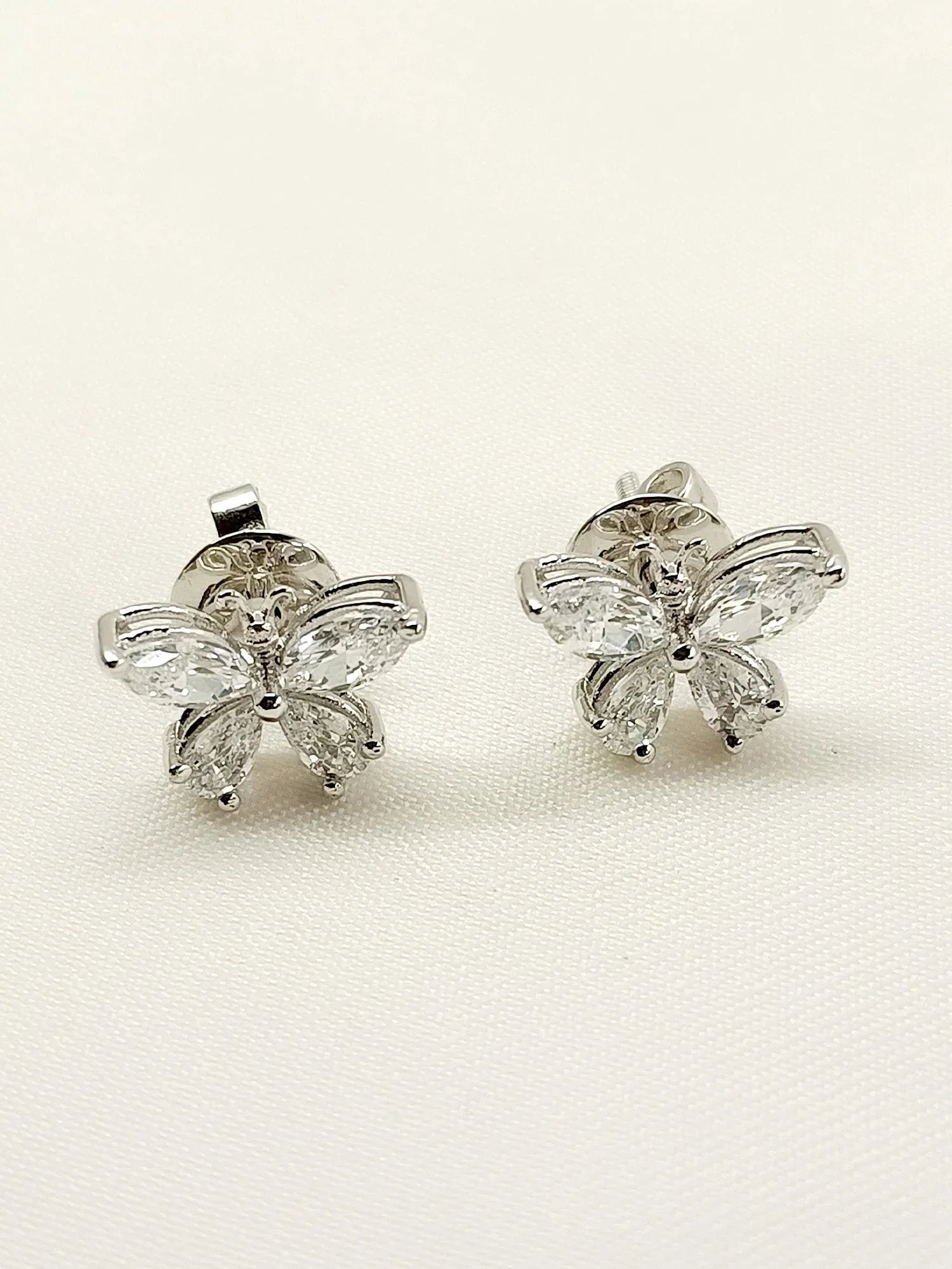Kiara 92.5 Silver Swarovski Stone Tops