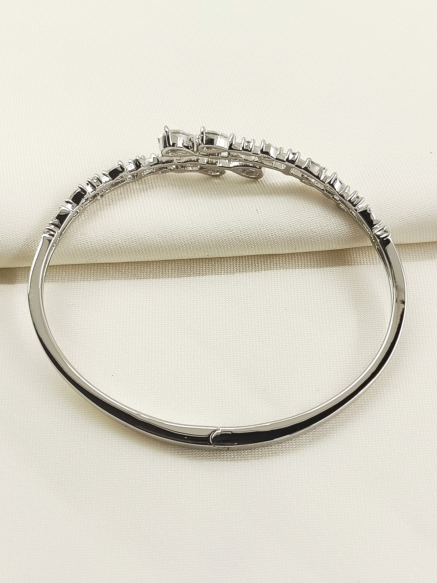 Nainsi White American Diamond Bracelet