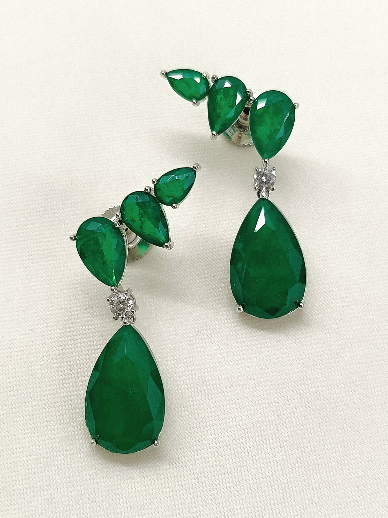 Anthea Green American Diamond Earring