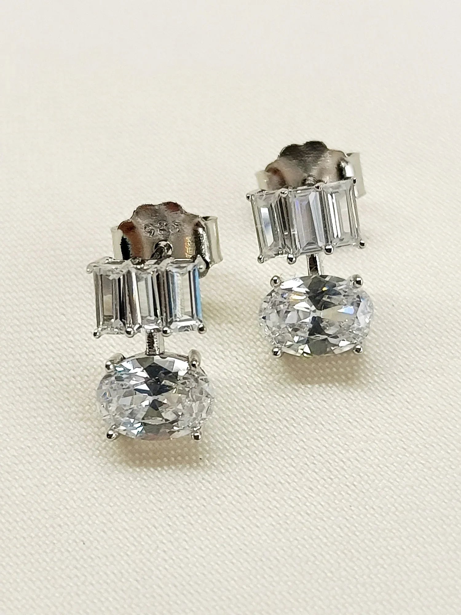 Simran 92.5 Silver Swarovski Stone Tops
