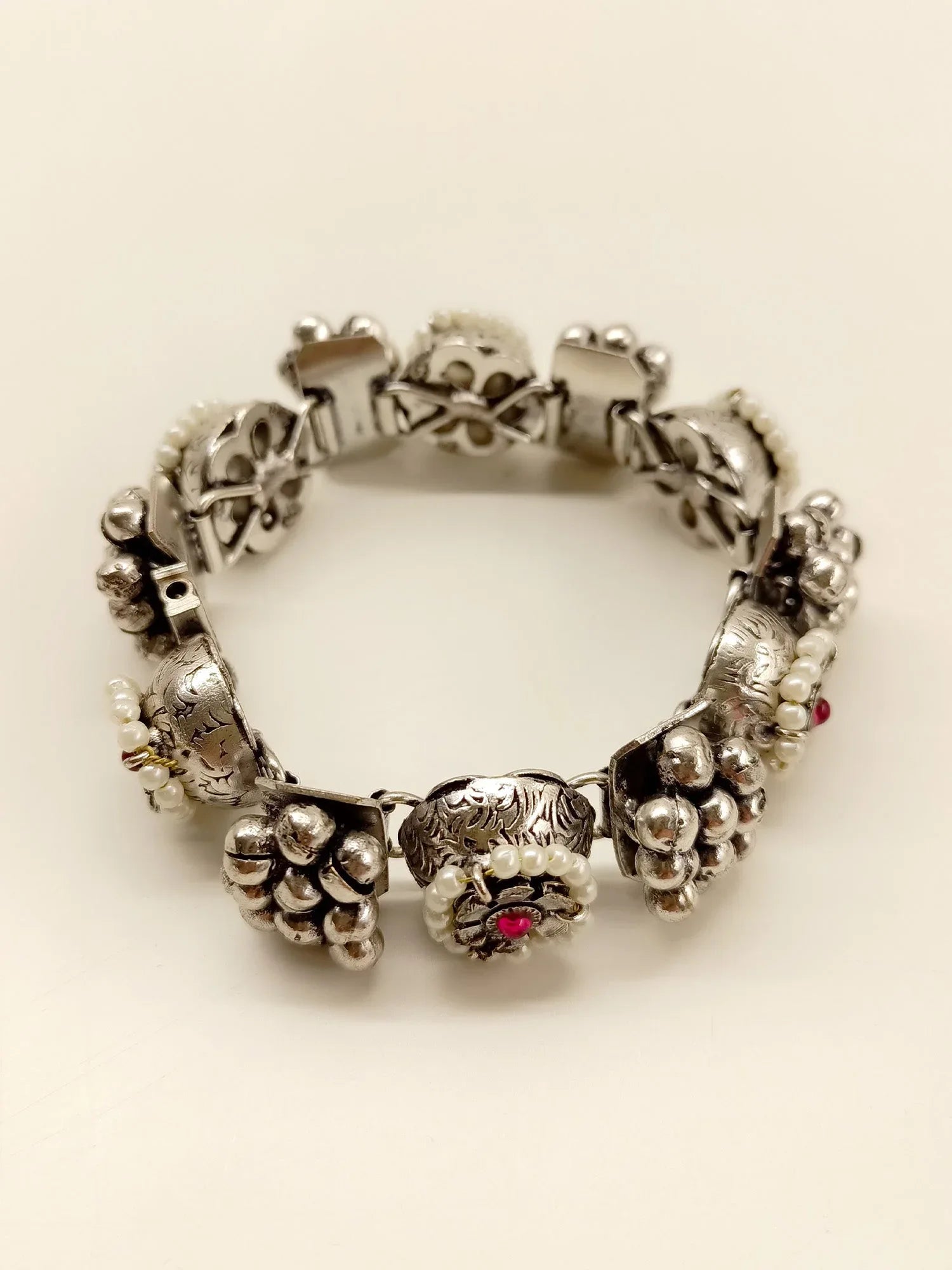 Bhuvika Majenta Oxidized Bracelet