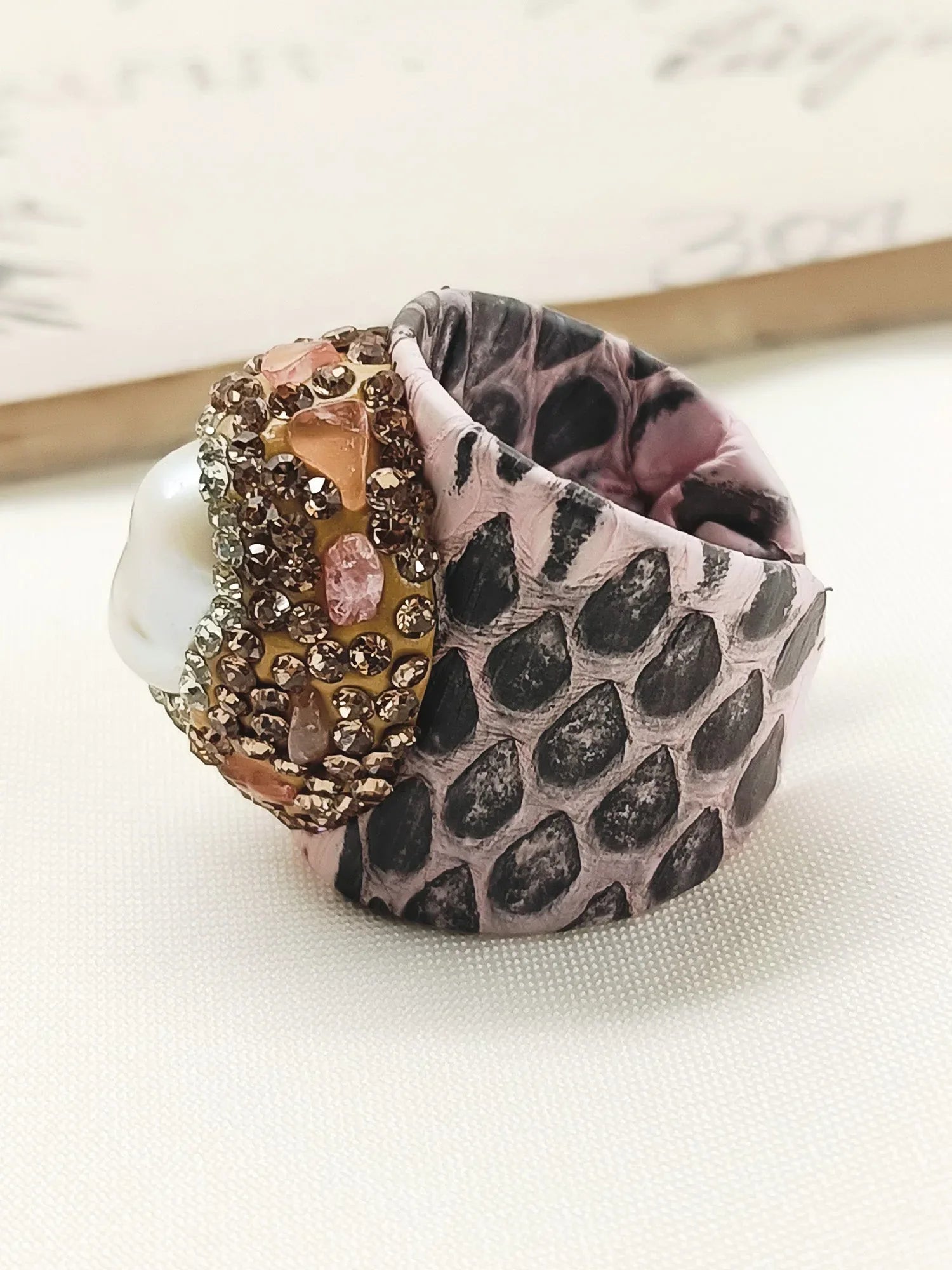 Anwesha Pink Western Finger Ring