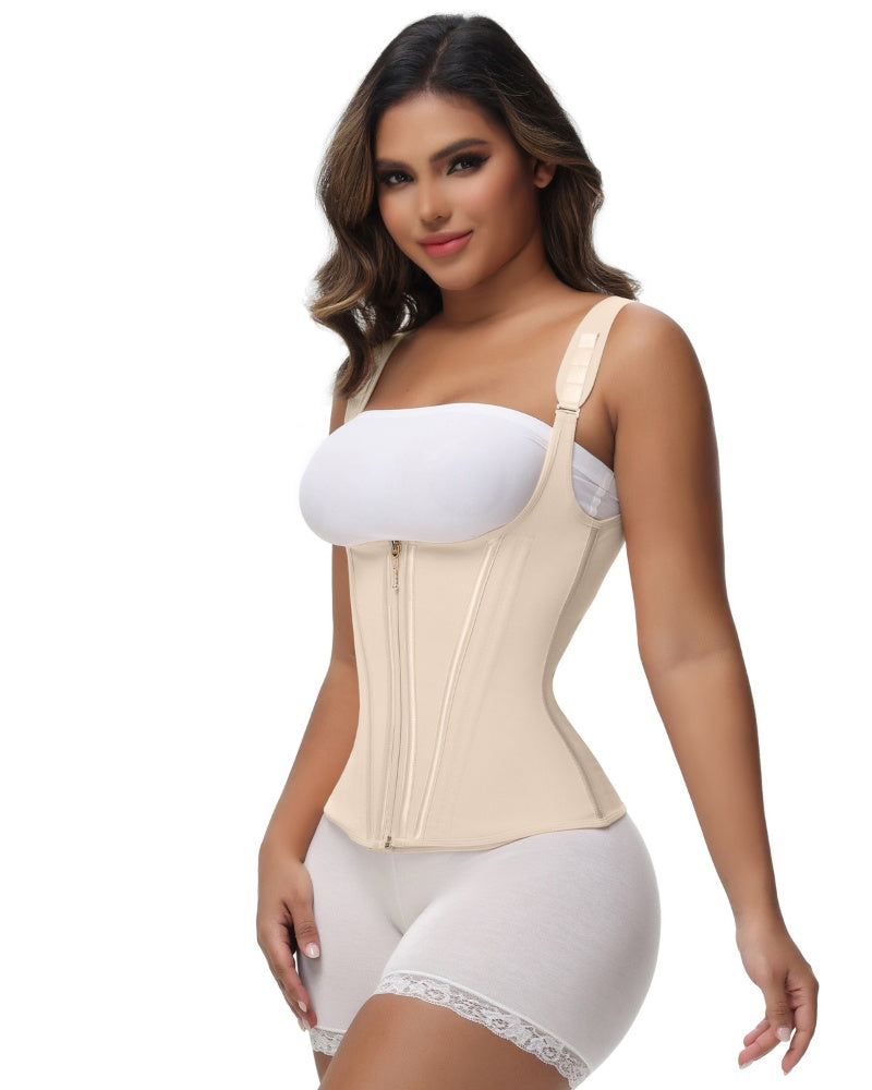 Shapshe® Fajas Colombianas Steel Boned Tummy Control Waist Trainer - By Qivii