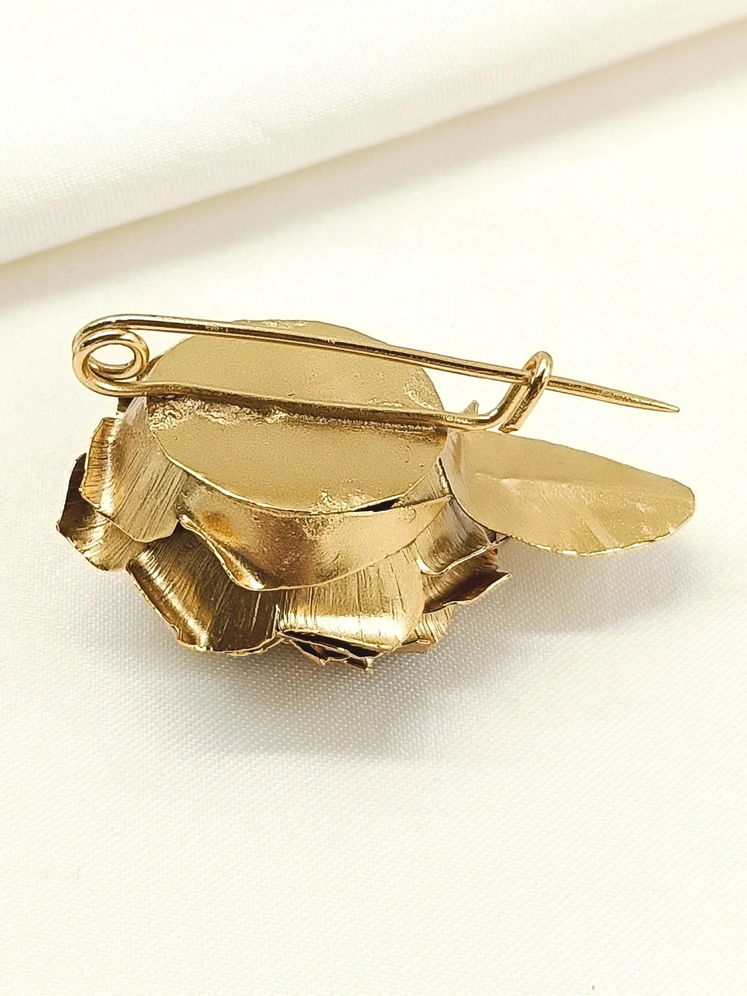 Manan Golden Rose Brooch