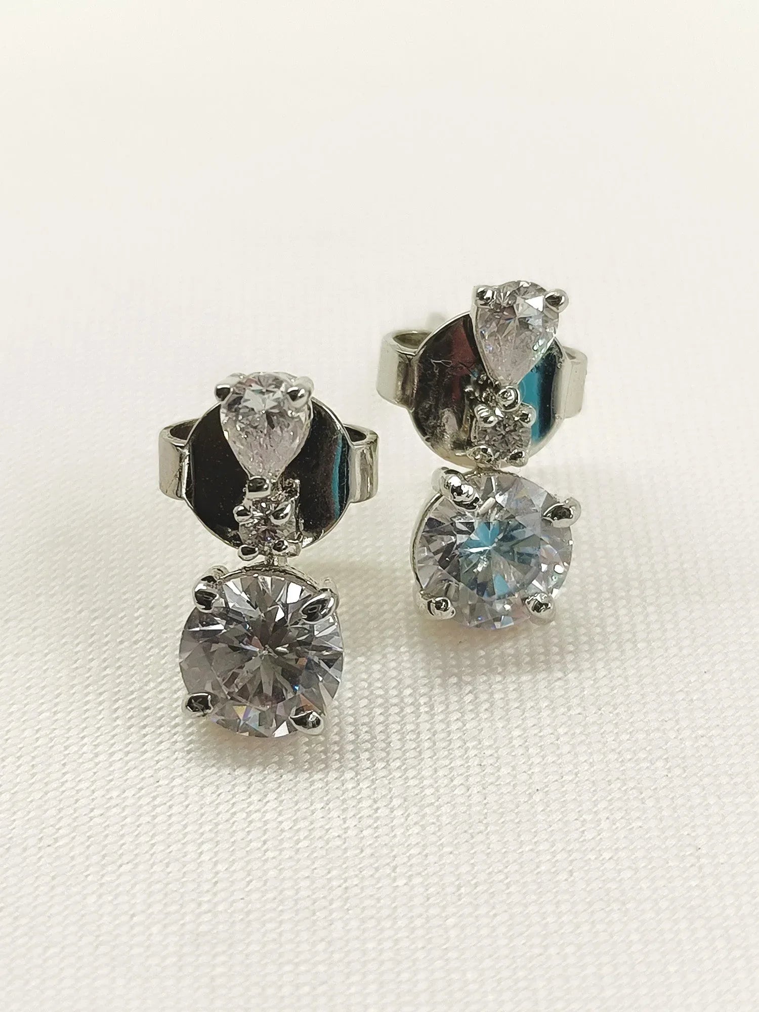 Mahua 92.5 Silver Swarovski Stone Tops