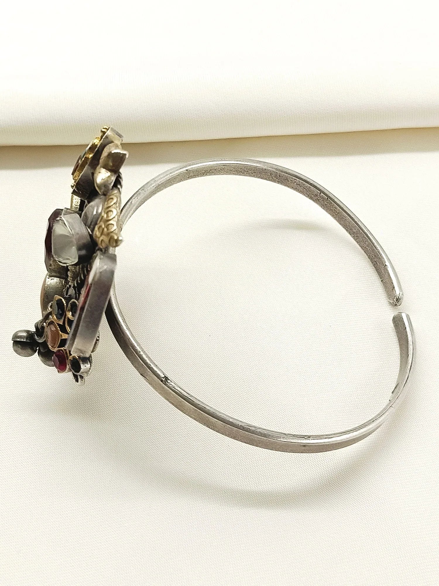 Junnu Multi Colour Oxidized Bracelet