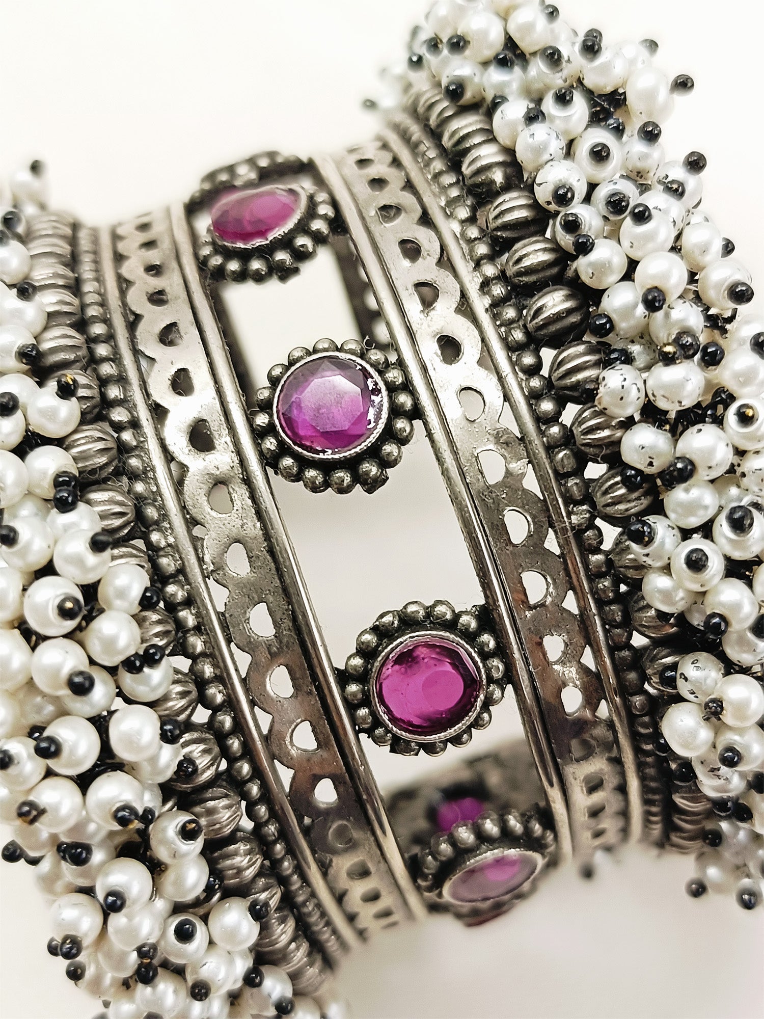 Javi Ruby Oxidized Bracelet