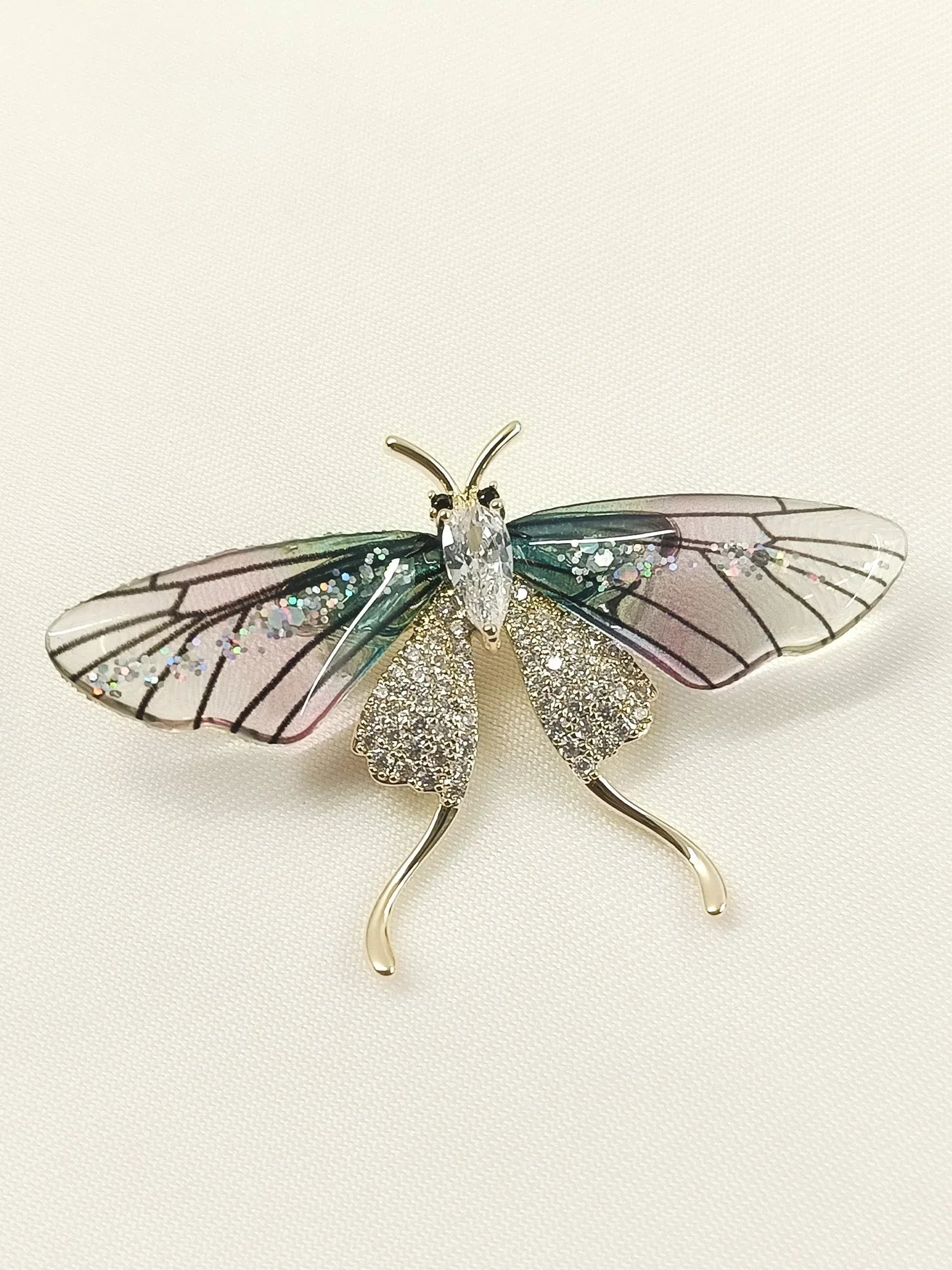 Vama P&G Butterfly Brooch