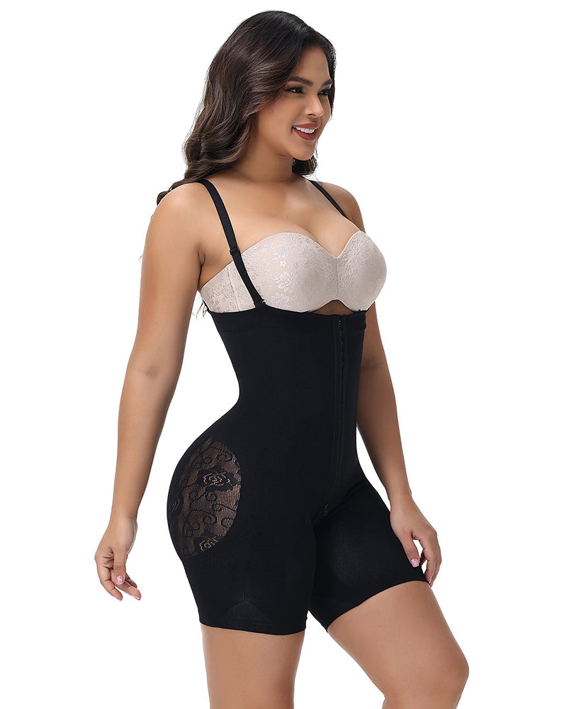 Shapshe® Women's Butt Flower Cut out Hip Lifting Fajas Colombianas Firm Control Shapewear - By Qivii