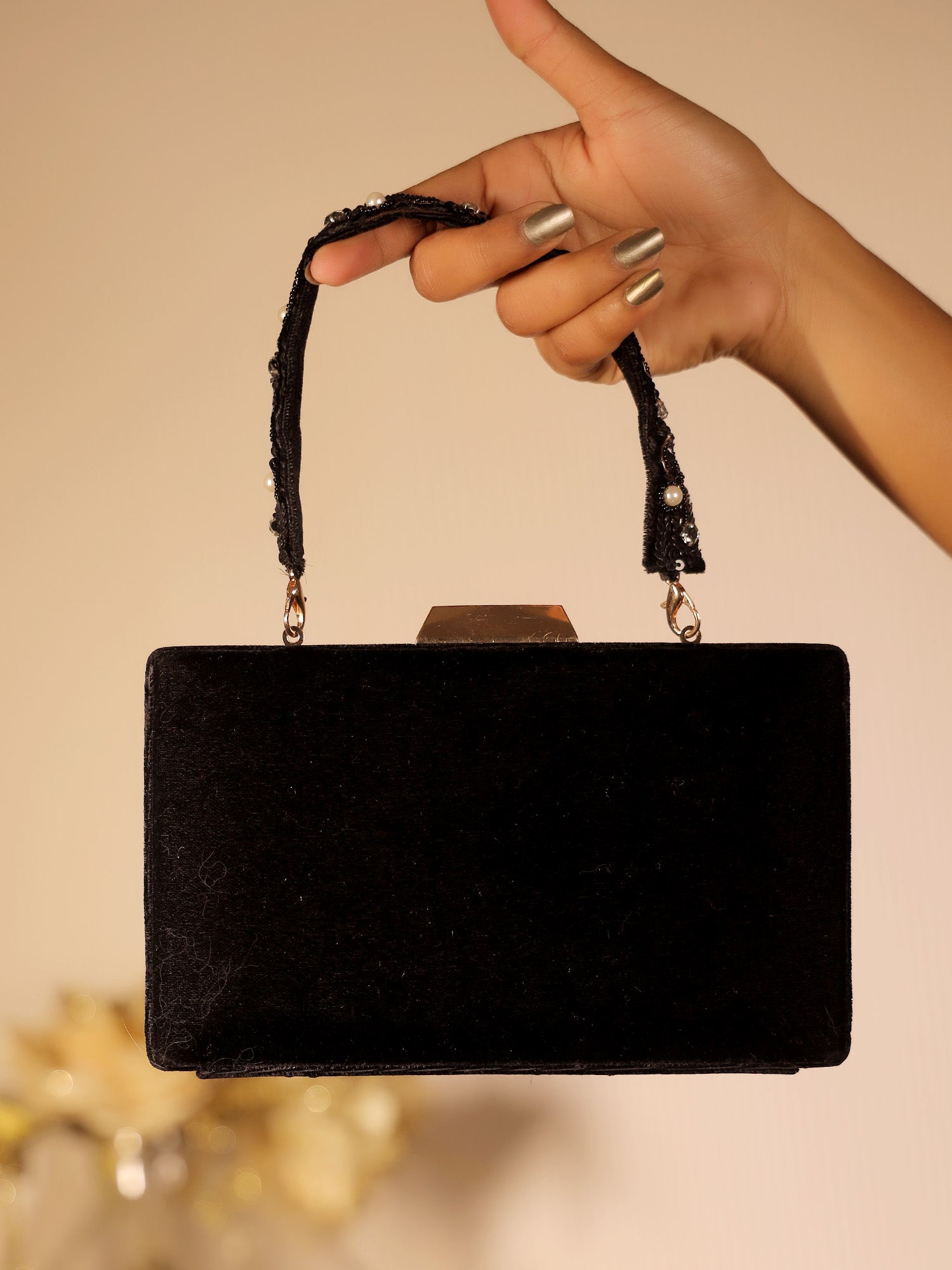 Asmal Black Evening Clutch - qivii