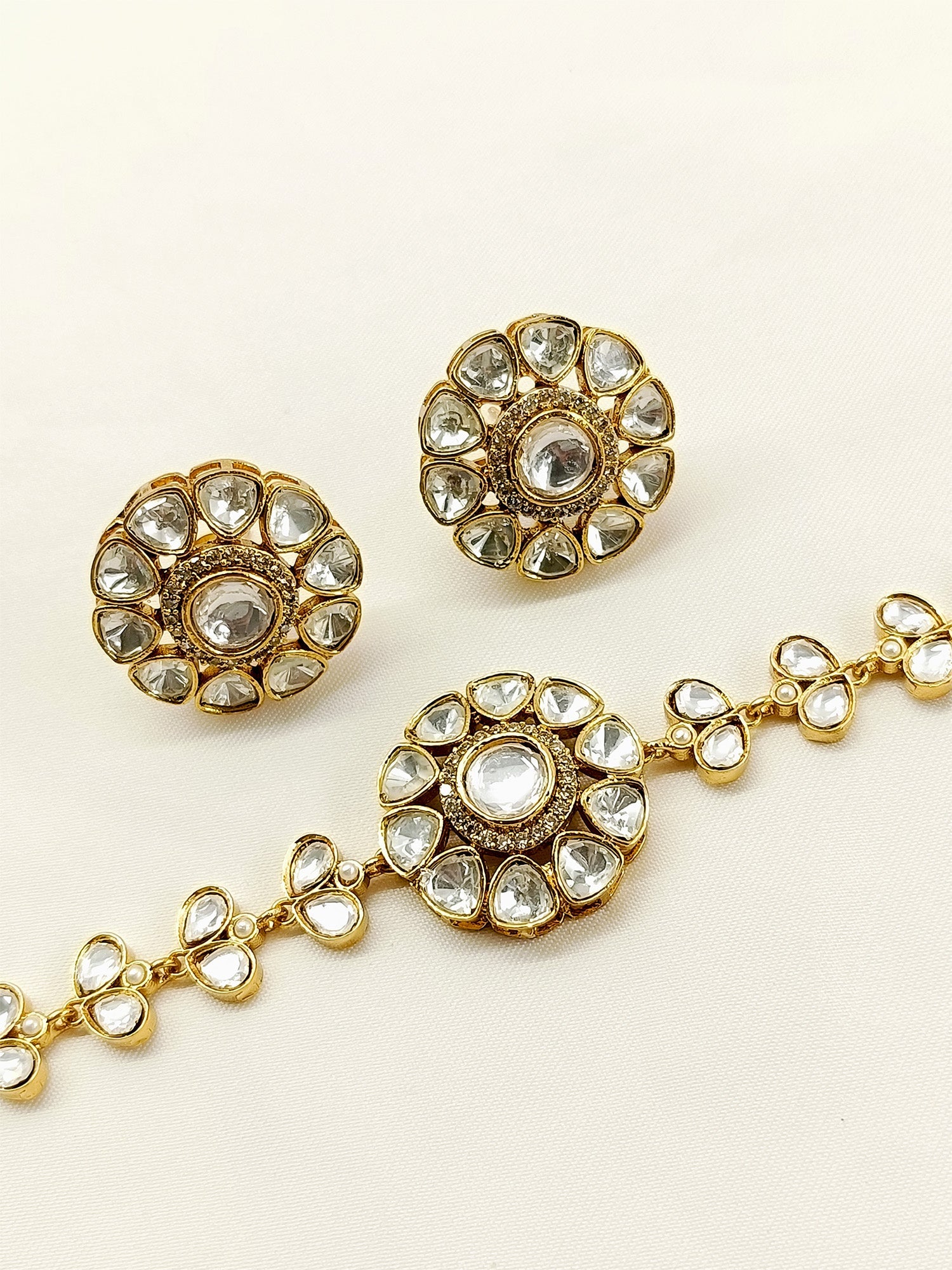 Waniya White Kundan Choker Set