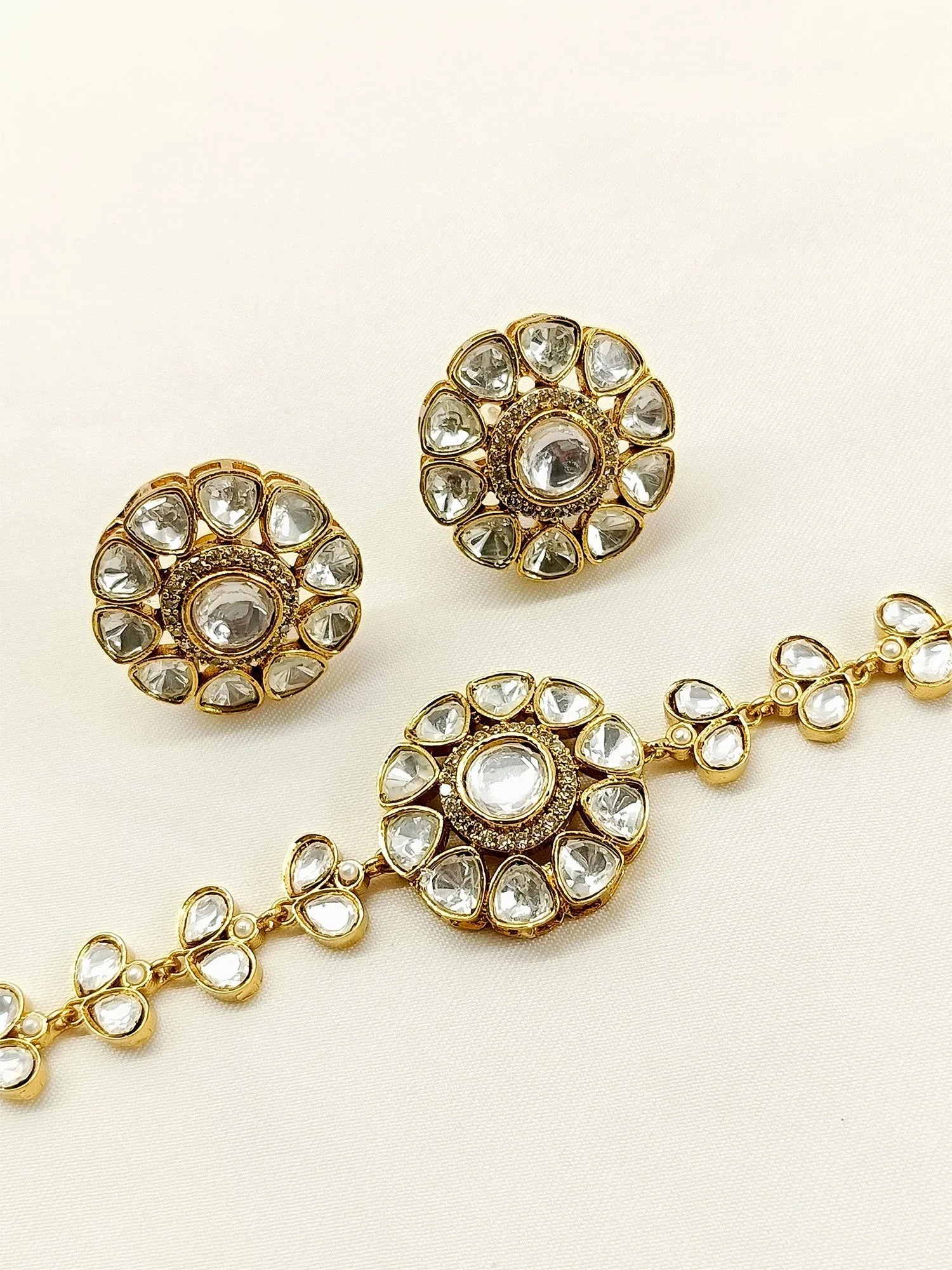 Waniya White Kundan Choker Set