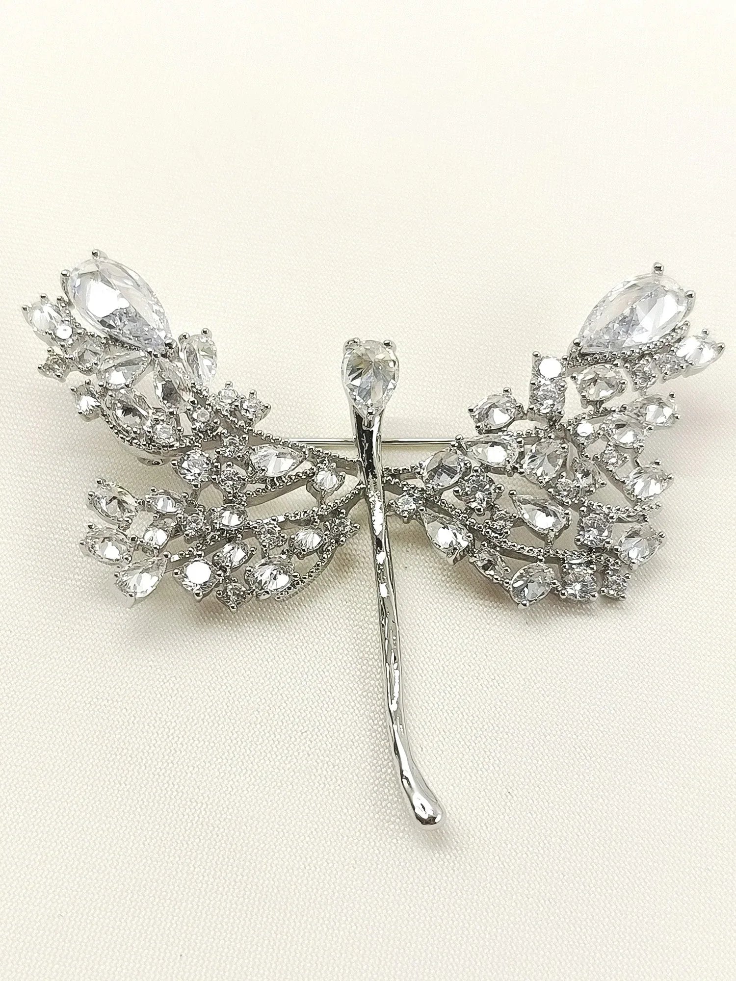 Mishel Silver Butterfly Brooch