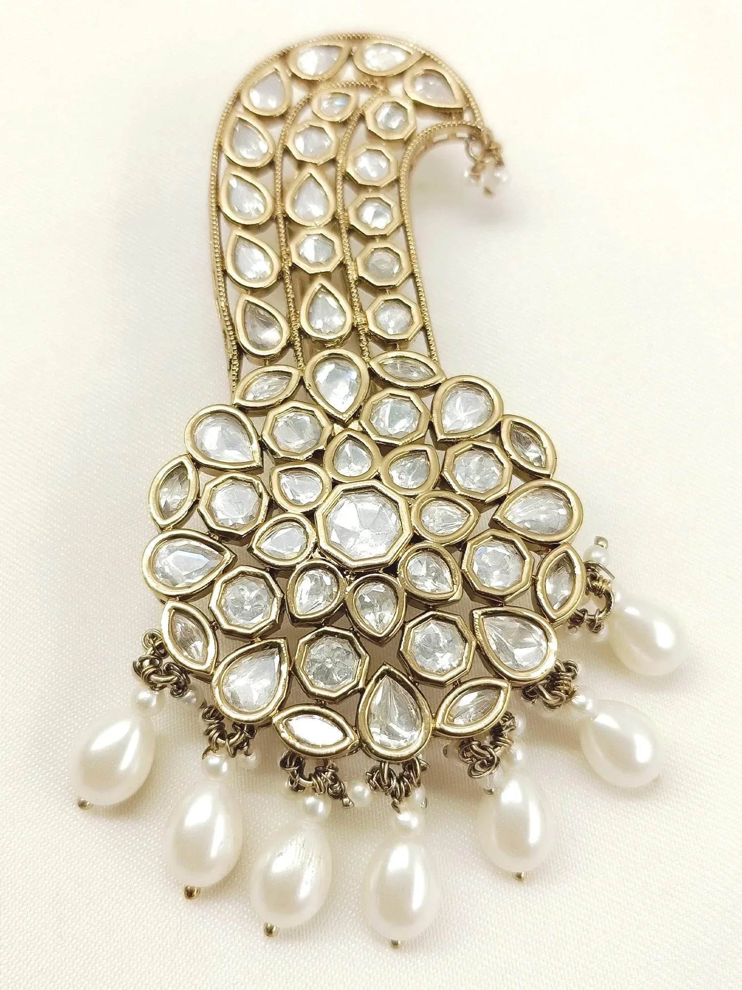 Ankit Groom Mala And Kalgi In White Pearl