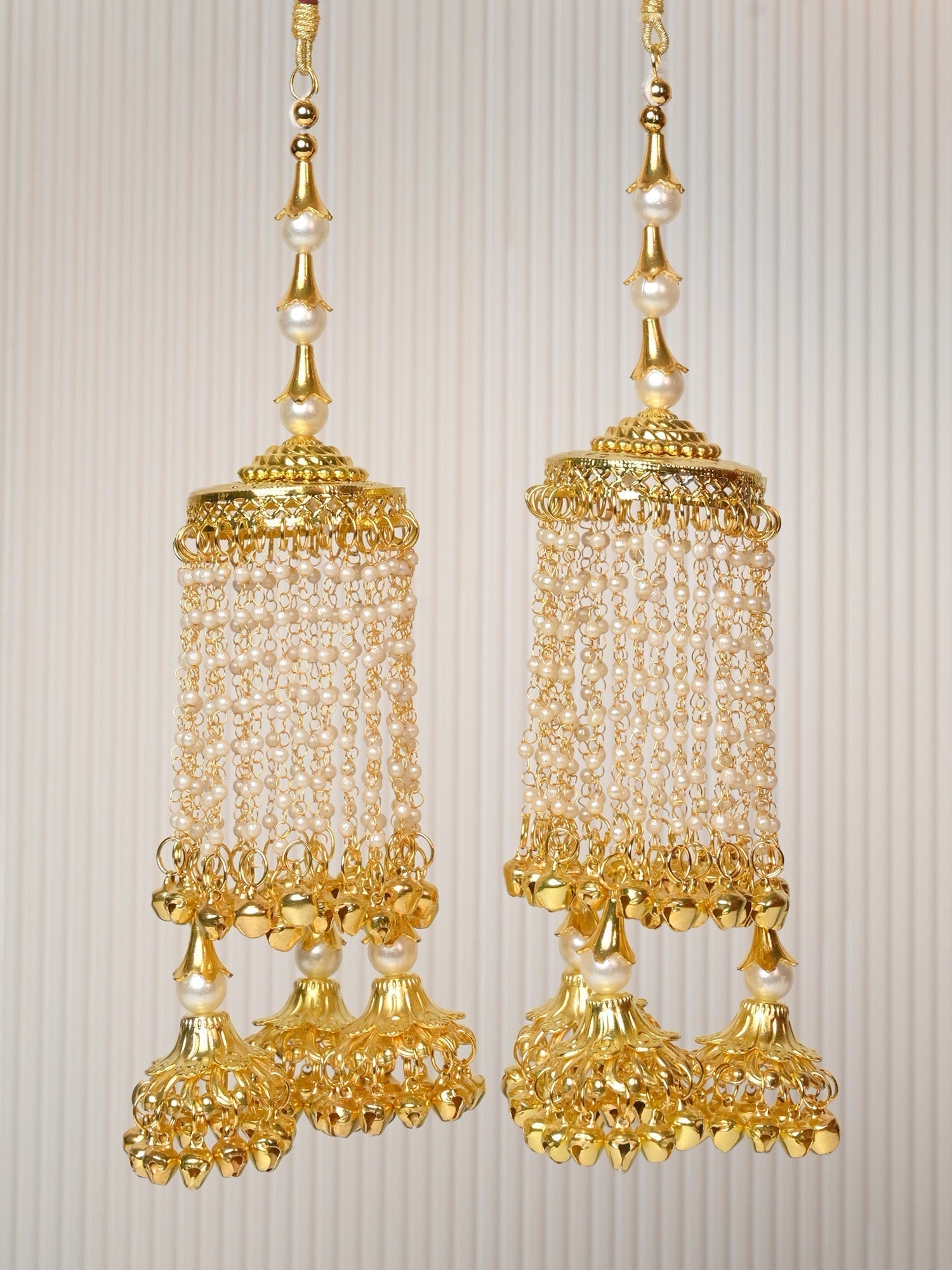 Sophia Cream Pearl Hanging Kalira - qivii