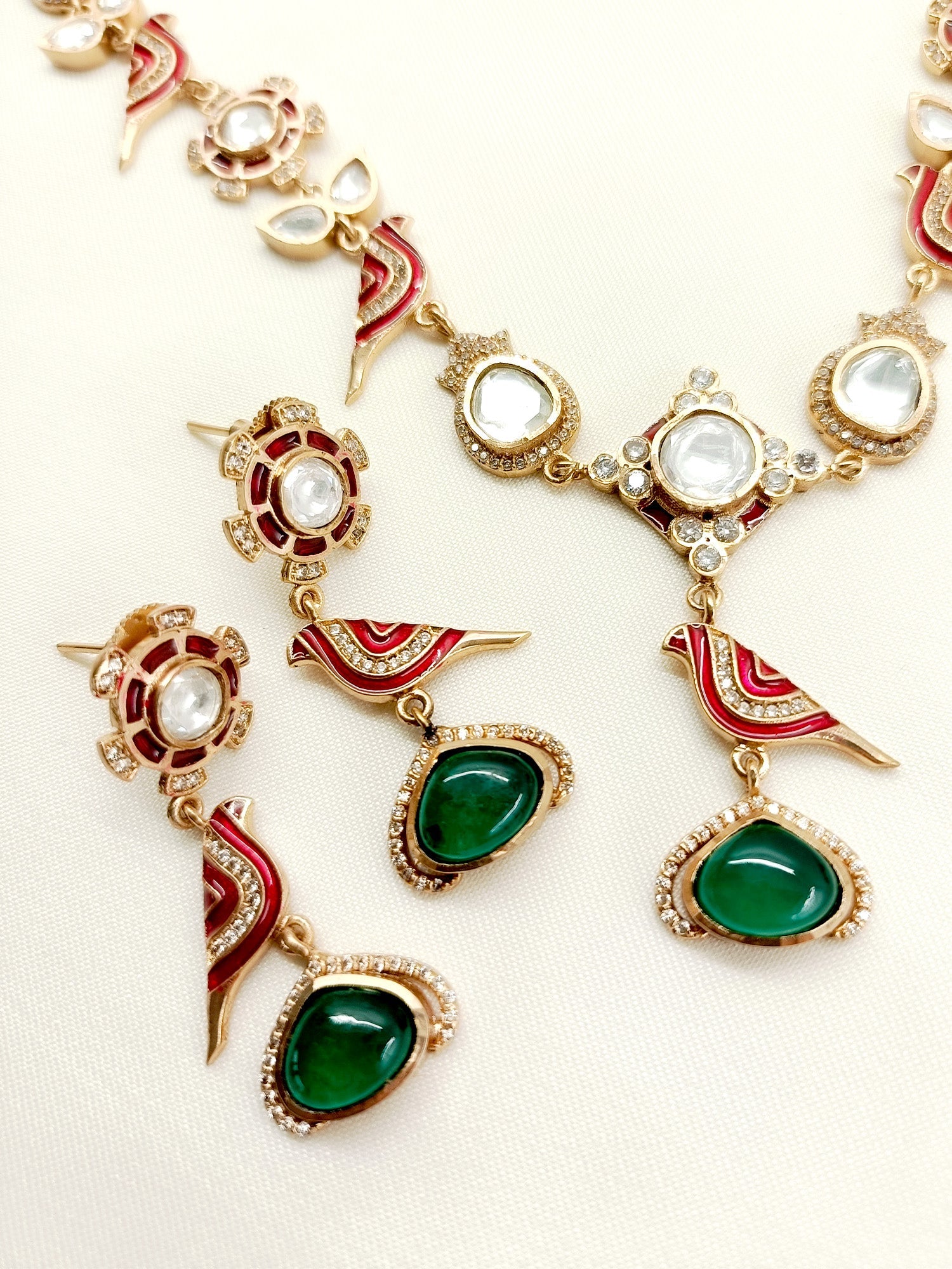 Sana R & G Kundan Set