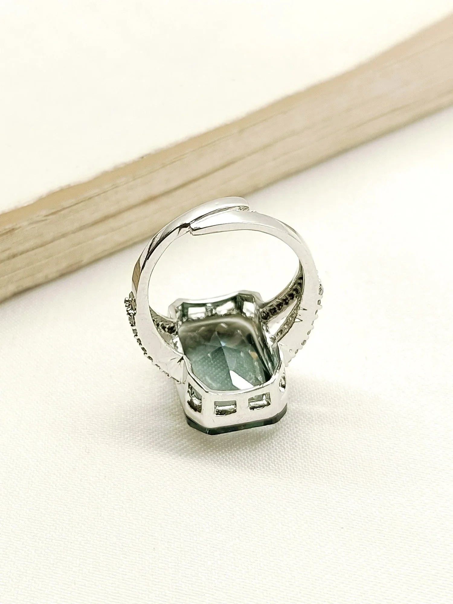 Belli Grey American Diamond Finger Ring