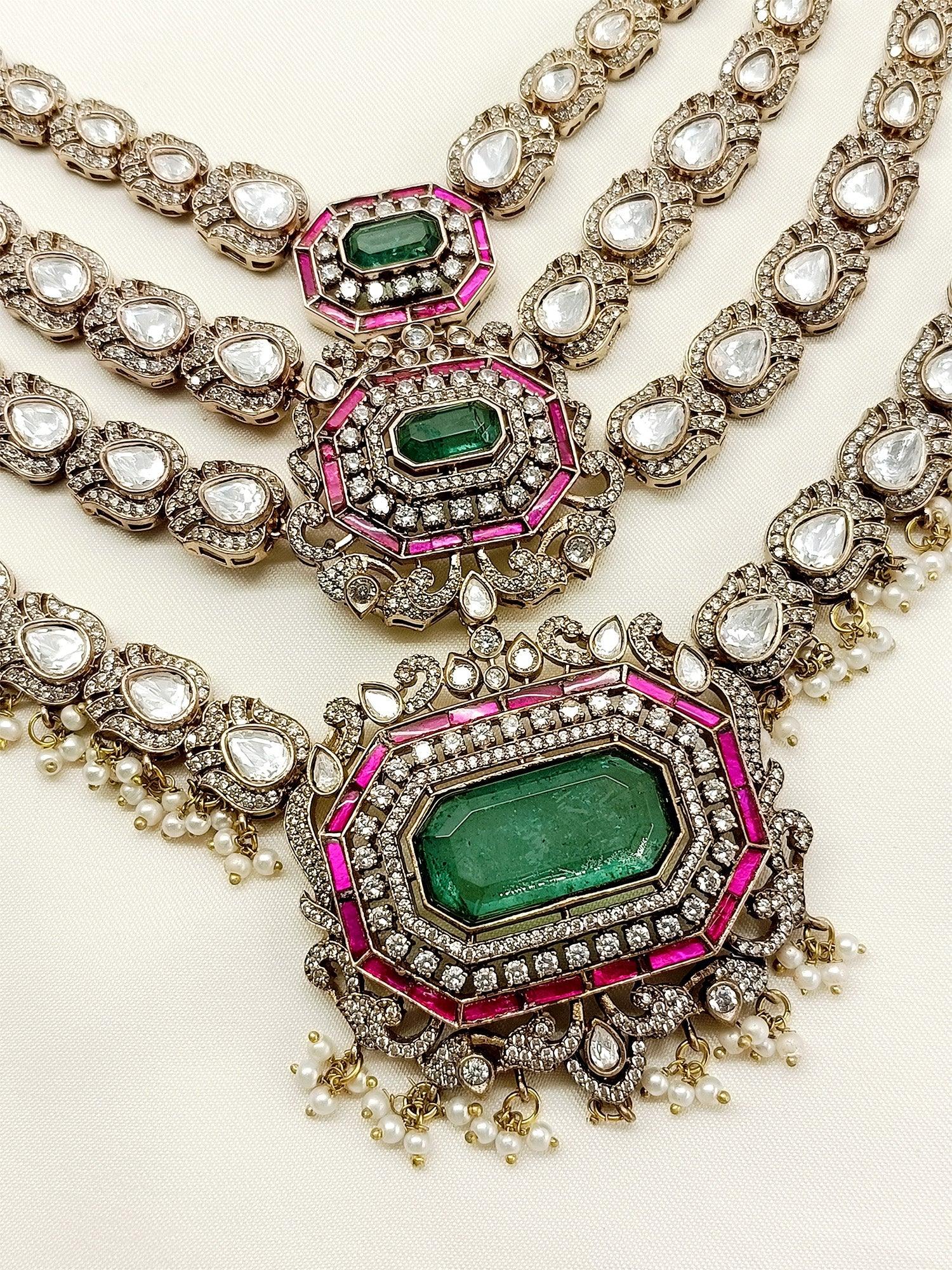 Brakha R&G Kundan Necklace Set