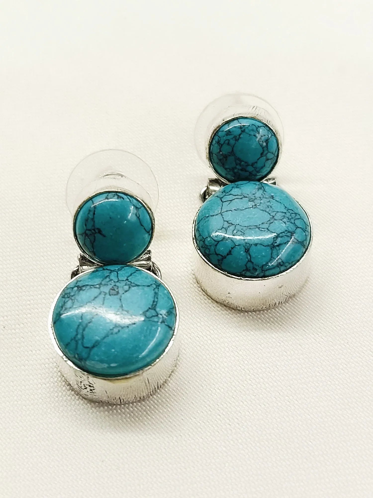 Janma Firozi Oxidized Earring