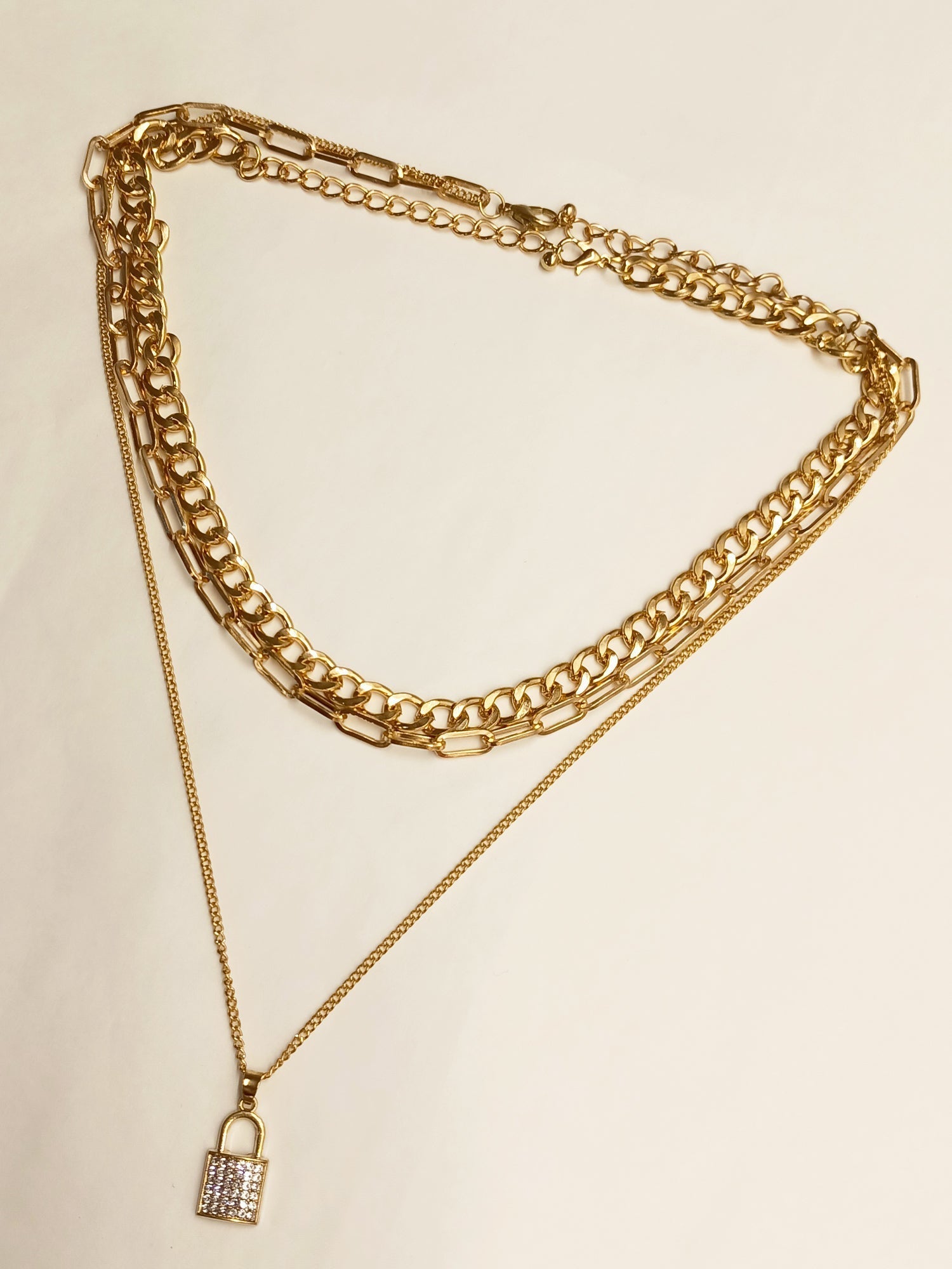 Emily Trendy Lock Chain - qivii