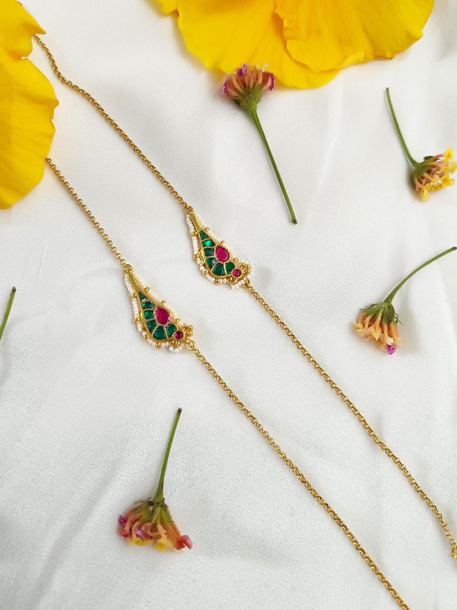 Mantra M & G Bird Kundan Anklet