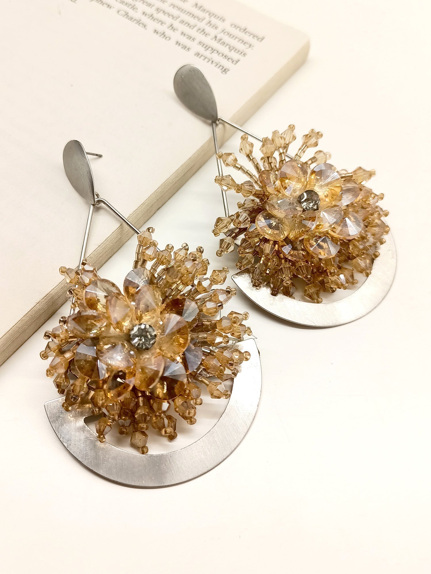 Wish Long Copper Western Earrings - qivii