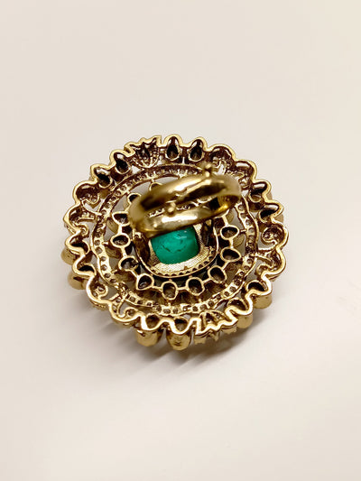 Vaani Emerald Victorian Finger Ring
