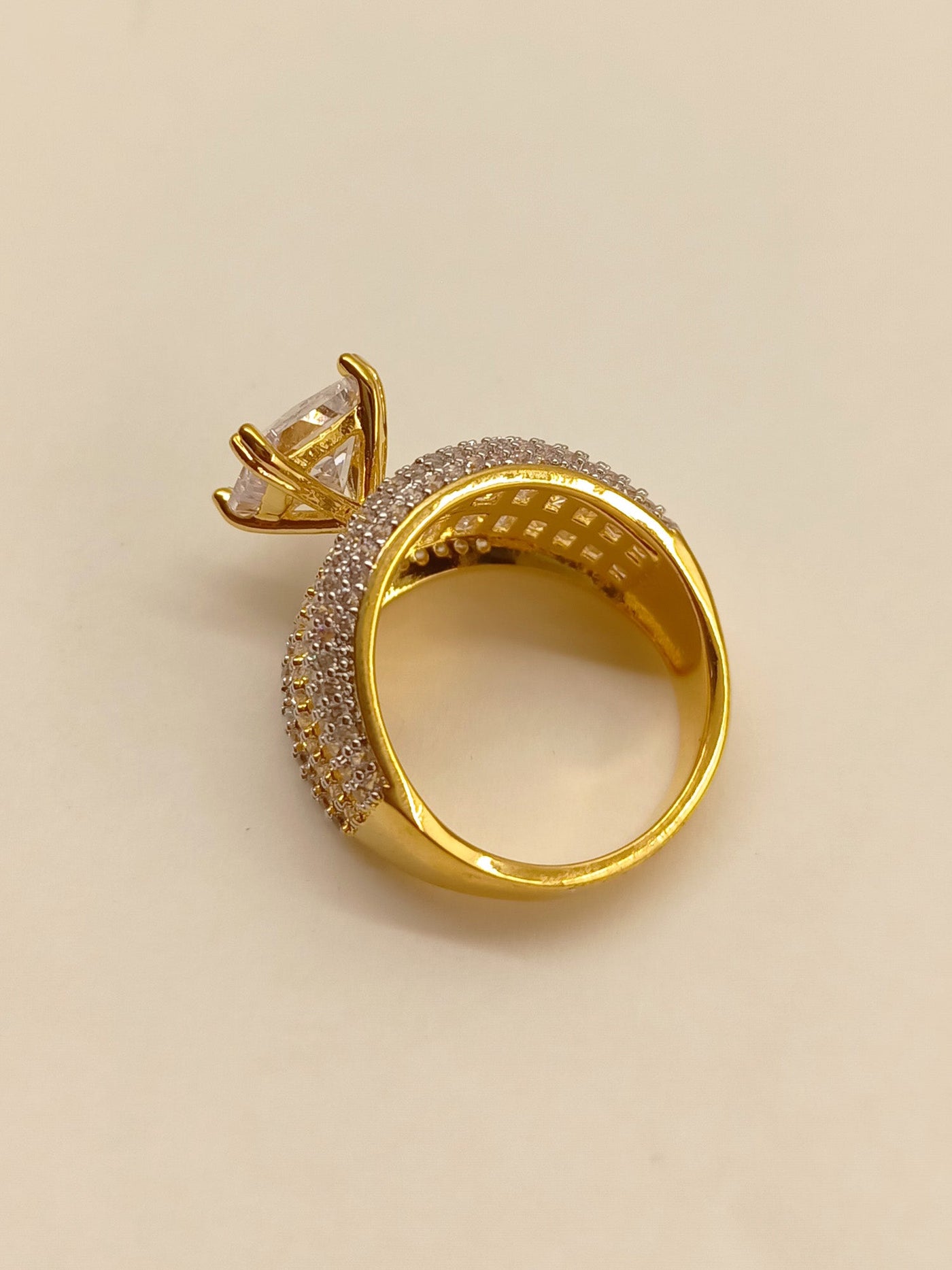Naziha American Diamond Finger Ring