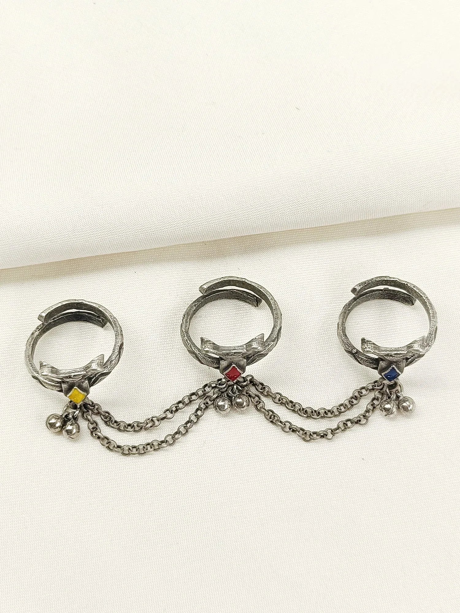 Fritha Multi Colour Oxidized Finger Ring