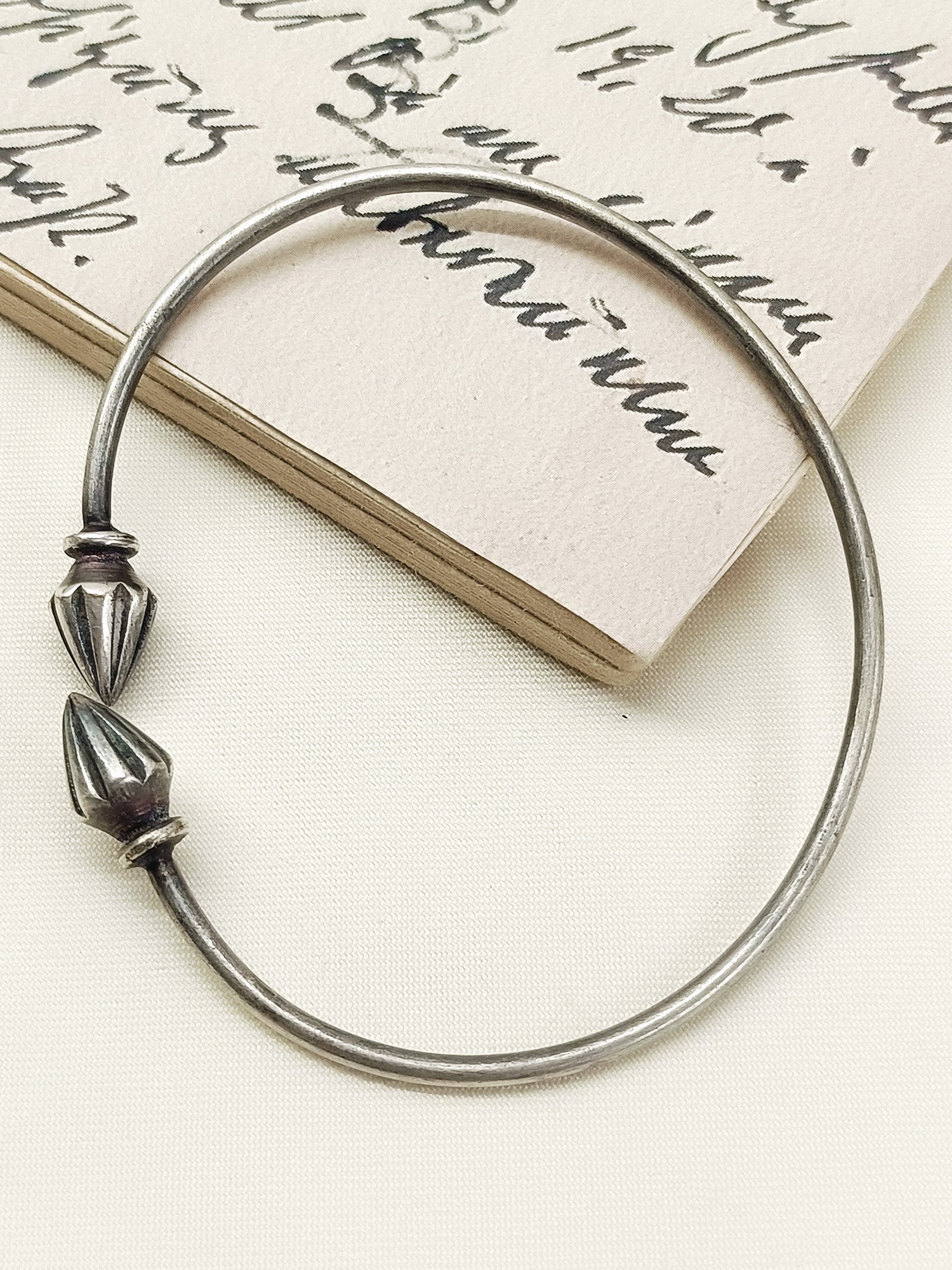 Marvi Plain Oxidized Bracelet