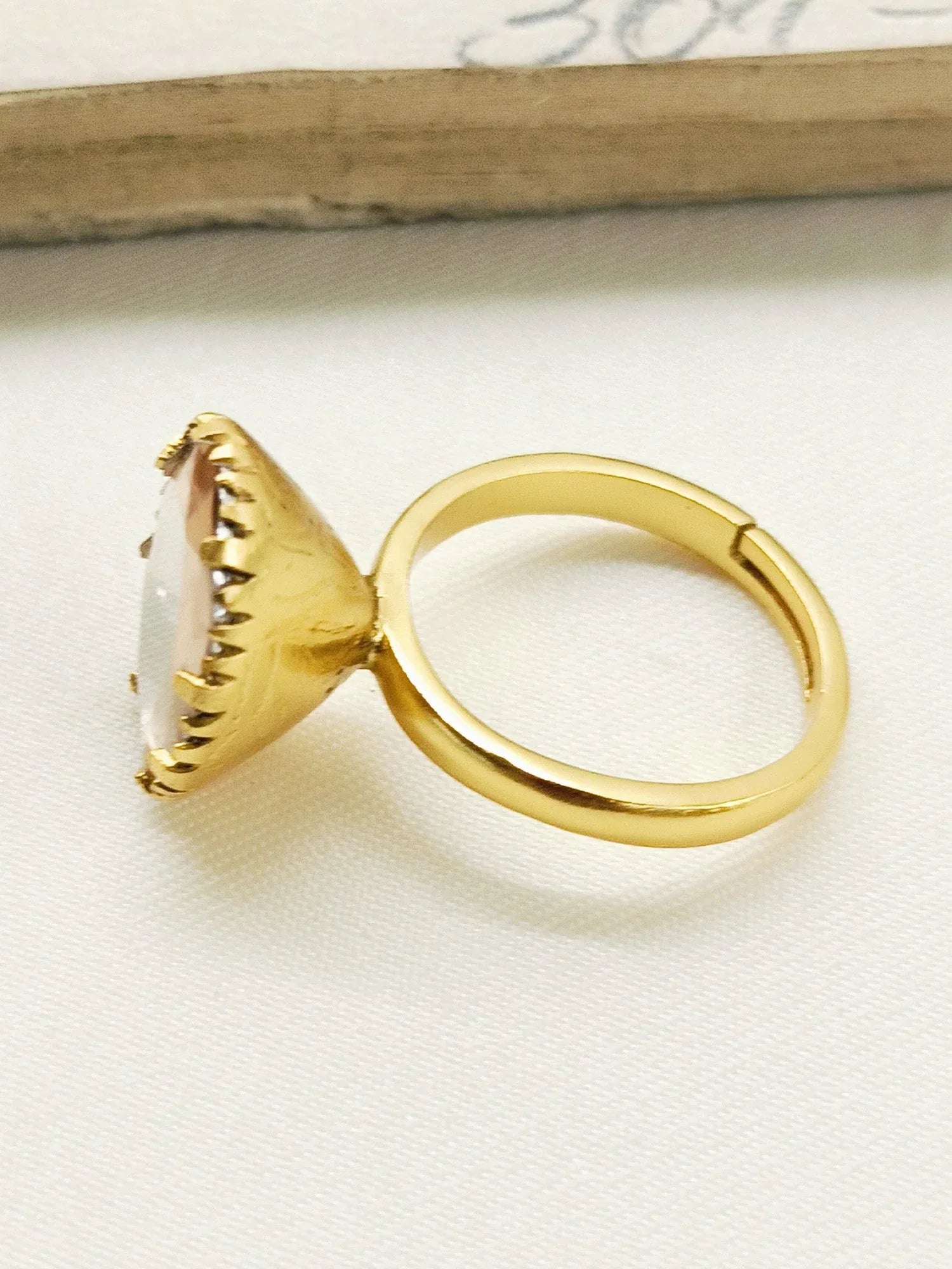 Amrita 92.5 Silver Moissonite Finger Ring